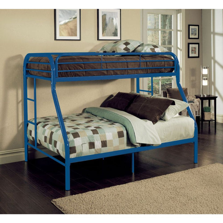 ACME Tritan Blue Twin/Full Bunk Bed Model 02053BU - MONAVILLA