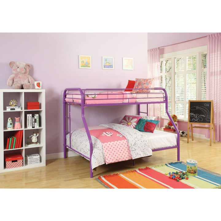 ACME Tritan Purple Twin/Full Bunk Bed Model 02053PU - MONAVILLA