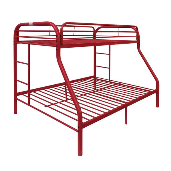 ACME Tritan Red Twin/Full Bunk Bed Model 02053RD - MONAVILLA