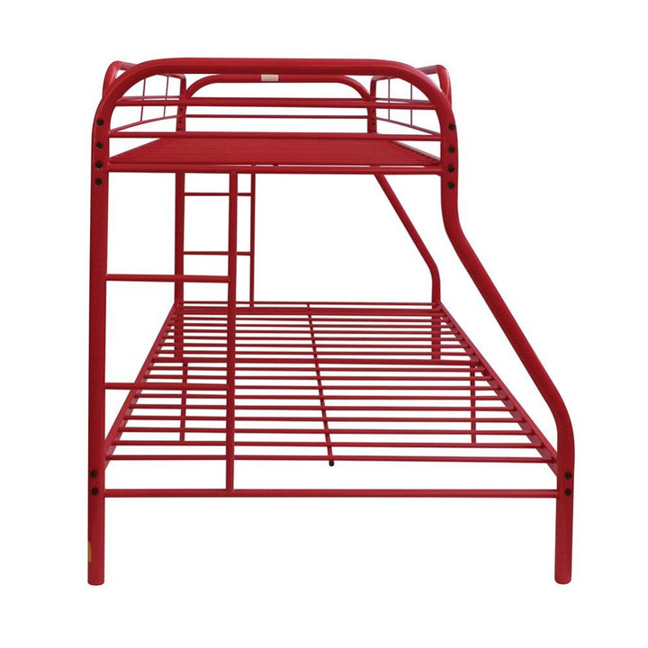 ACME Tritan Red Twin/Full Bunk Bed Model 02053RD - MONAVILLA