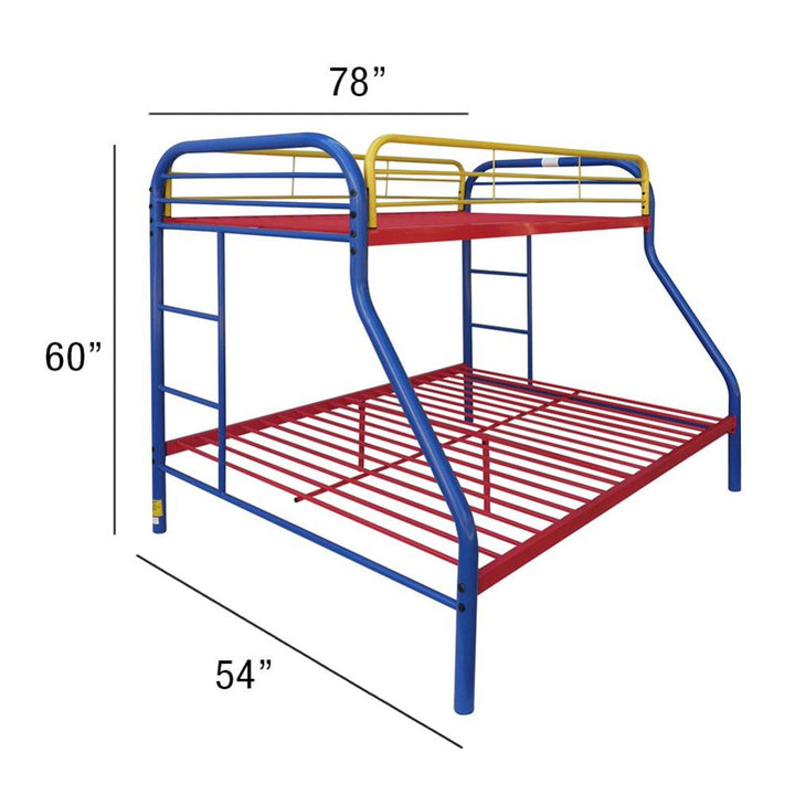 ACME Tritan Rainbow Twin/Full Bunk Bed Model 02053RNB - MONAVILLA