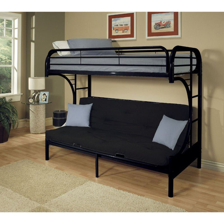 ACME Eclipse Black Twin/Full/Futon Bunk Bed Model 02091W-BK - MONAVILLA