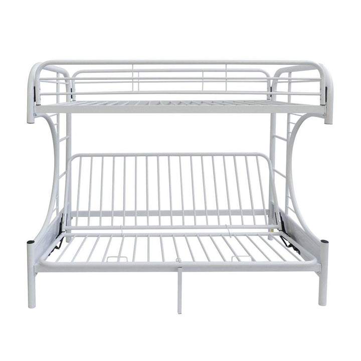 ACME Eclipse White Twin/Full/Futon Bunk Bed Model 02091W-W - MONAVILLA