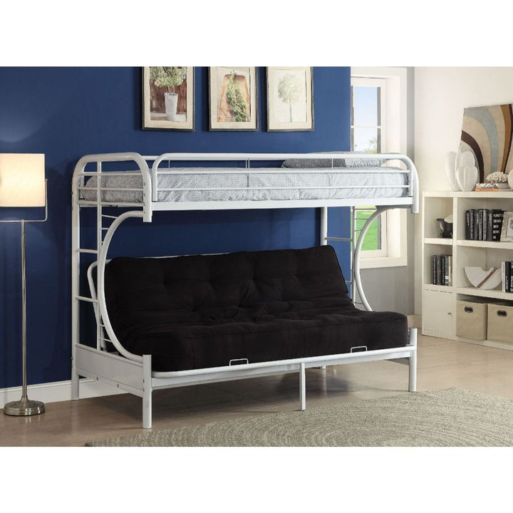 ACME Eclipse White Twin/Full/Futon Bunk Bed Model 02091W-W - MONAVILLA