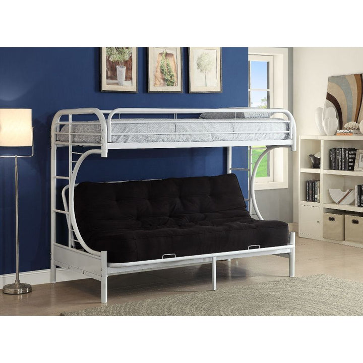 ACME Eclipse White Twin XL/Queen/Futon Bunk Bed Model 02093WH - MONAVILLA