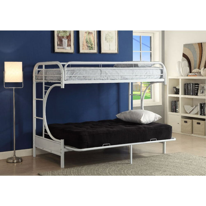 ACME Eclipse White Twin XL/Queen/Futon Bunk Bed Model 02093WH - MONAVILLA