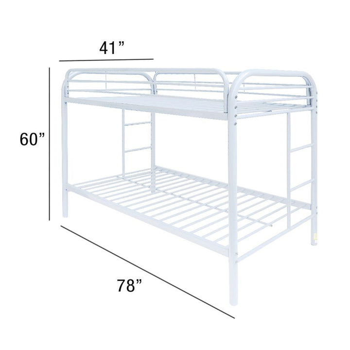 ACME Thomas White Twin/Twin Bunk Bed Model 02188WH - MONAVILLA