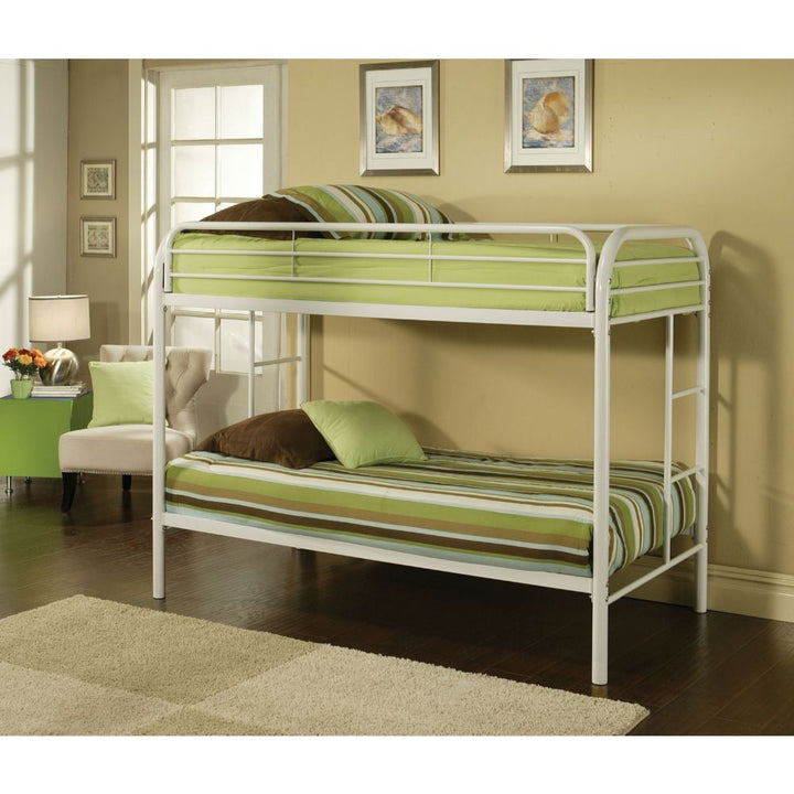 ACME Thomas White Twin/Twin Bunk Bed Model 02188WH - MONAVILLA