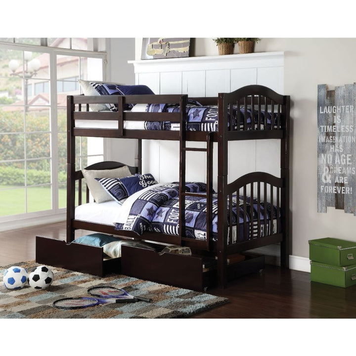 ACME Heartland Espresso Twin/Twin Bunk Bed Model 2554 - MONAVILLA