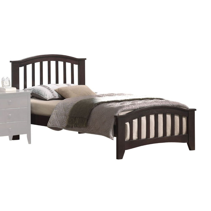 ACME San Marino Dark Walnut Twin Bed Model 04980T - MONAVILLA