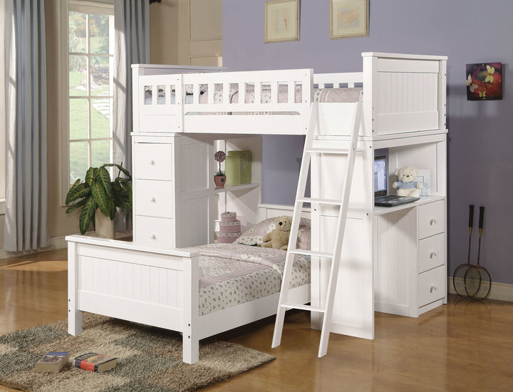 ACME Willoughby White Twin Bed Model 10978W - MONAVILLA