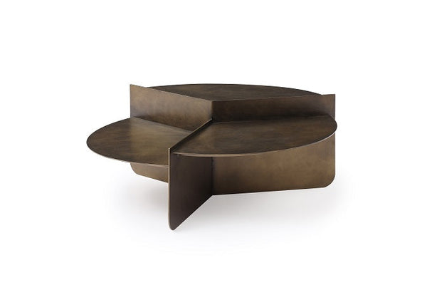 Modrest Kyuss Modern Antique Brass Coffee Table - MONAVILLA