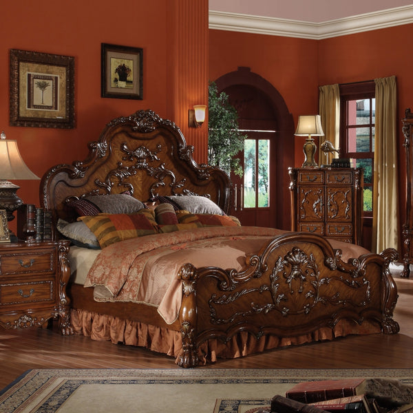 ACME Dresden Cherry Oak Bed Model 12140 - MONAVILLA