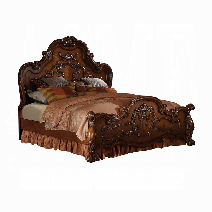 ACME Dresden Cherry Oak Bed Model 12140 - MONAVILLA