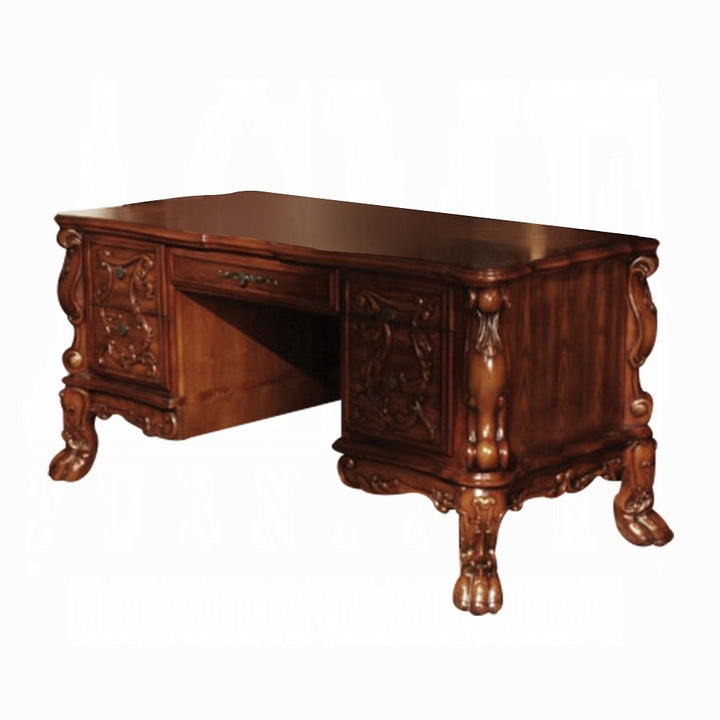 ACME Dresden Cherry Oak Executive Desk Model 12169 - MONAVILLA