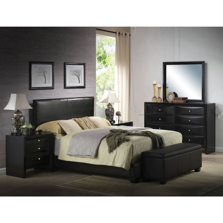 ACME Ireland III Black PU Bed Model 14340 - MONAVILLA