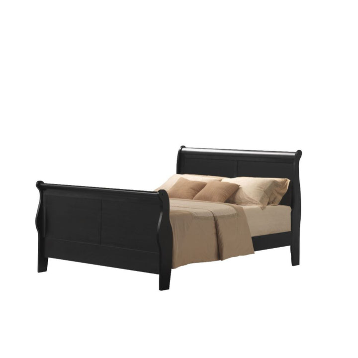 ACME Louis Philippe III Black Bed Model 19500 - MONAVILLA