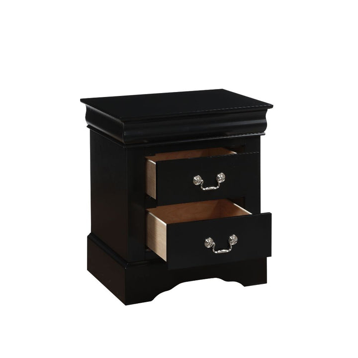 ACME Louis Philippe III Black Nightstand Model 19503 - MONAVILLA