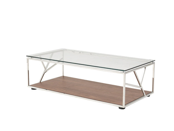 Modrest Cressida Modern Walnut Coffee Table - MONAVILLA