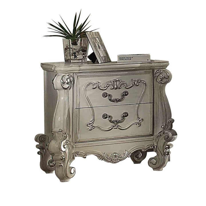 ACME Versailles Bone White Nightstand Model 21133 - MONAVILLA