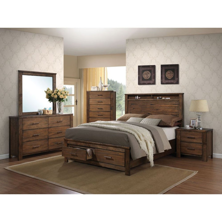 ACME Merrilee Oak Bed Model 21680 - MONAVILLA