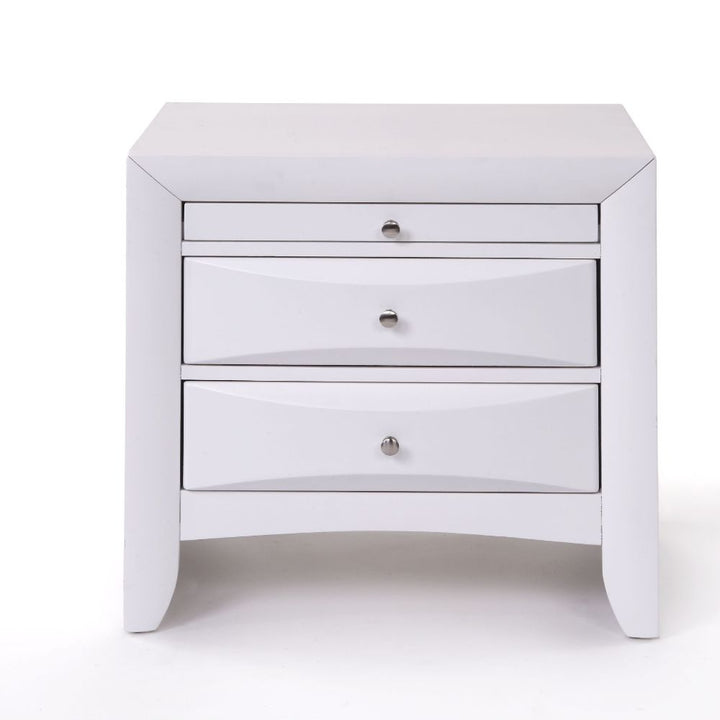 ACME Ireland White Nightstand Model 21704 - MONAVILLA