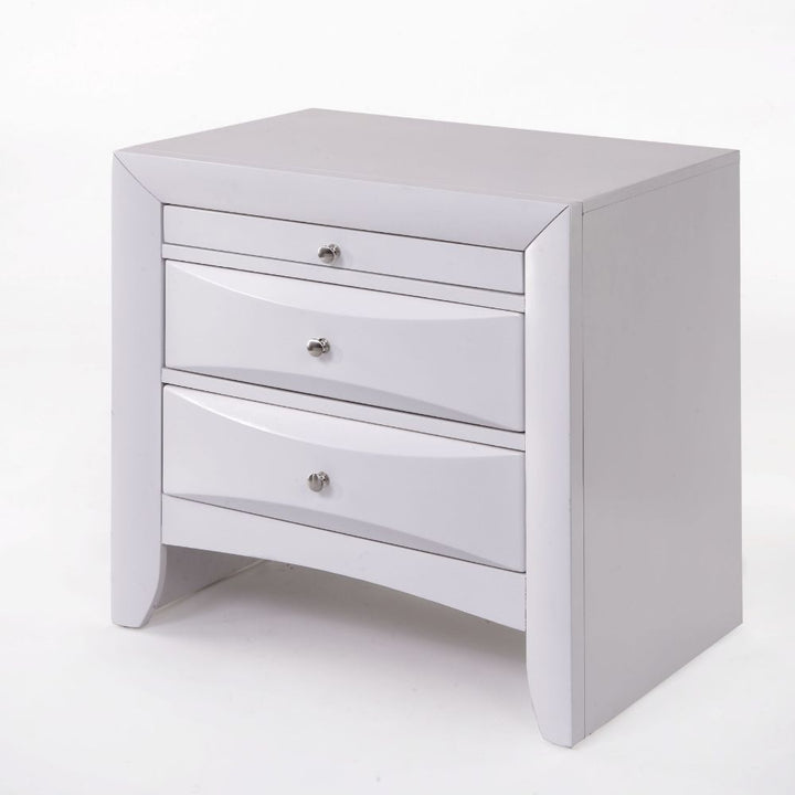 ACME Ireland White Nightstand Model 21704 - MONAVILLA