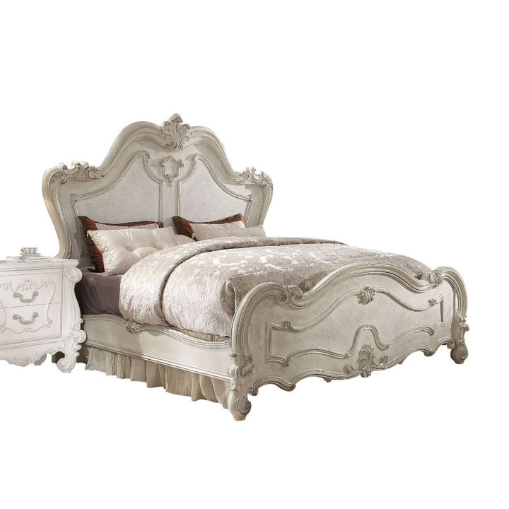 ACME Versailles Bone White Queen Bed Model 21760Q - MONAVILLA