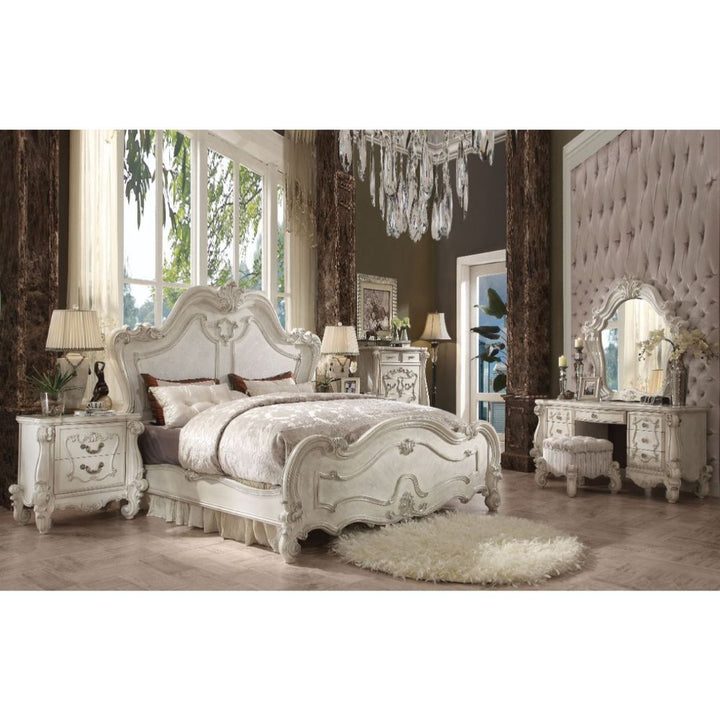 ACME Versailles Bone White Bed Model 21760 - MONAVILLA