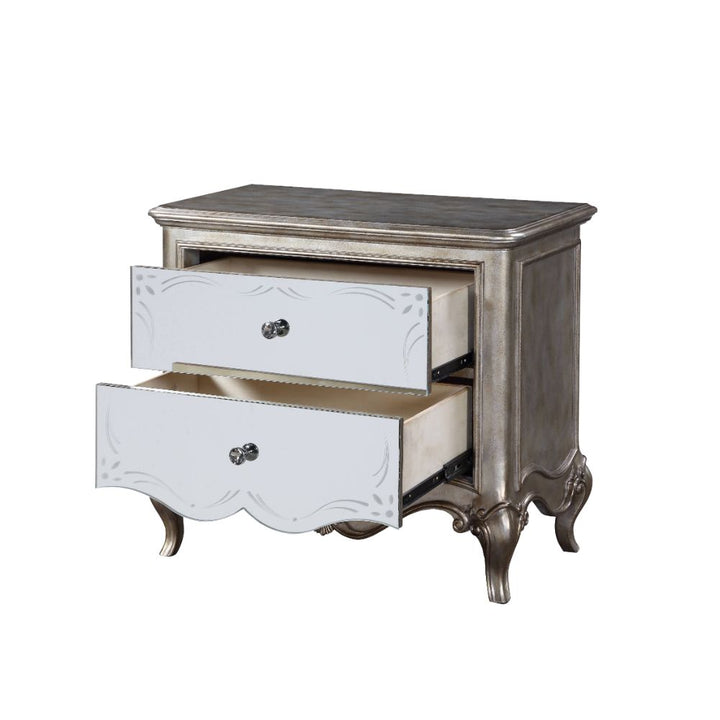 ACME Esteban Antique Champagne Nightstand Model 22203 - MONAVILLA