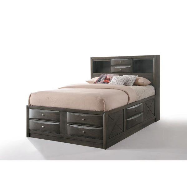 ACME Ireland Gray Oak Queen Bed Model 22700Q - MONAVILLA