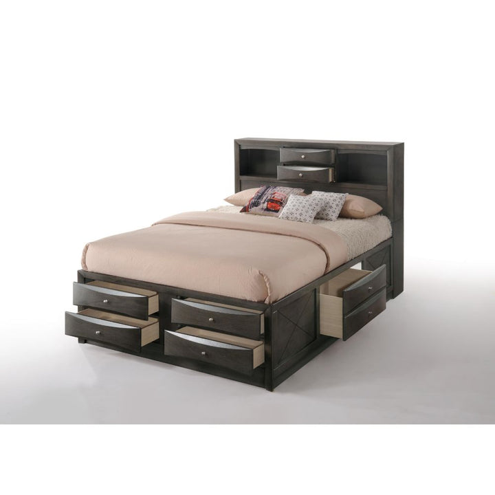 ACME Ireland Gray Oak Bed Model 22700 - MONAVILLA