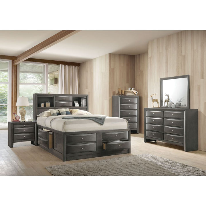 ACME Ireland Gray Oak Bed Model 22700 - MONAVILLA