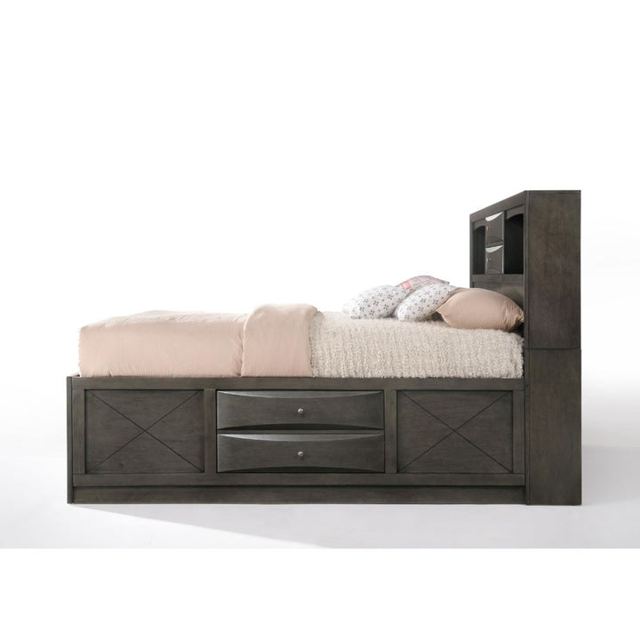 ACME Ireland Gray Oak Bed Model 22700 - MONAVILLA