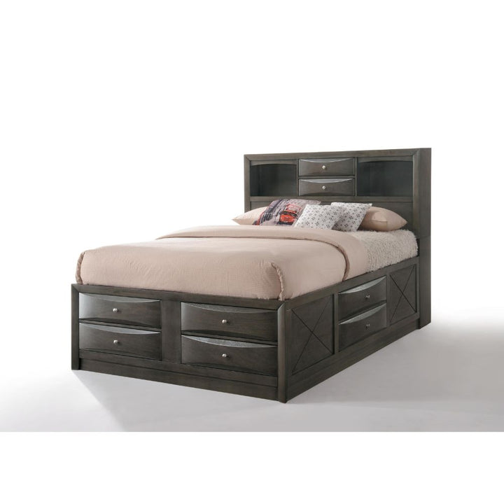 ACME Ireland Gray Oak Bed Model 22700 - MONAVILLA