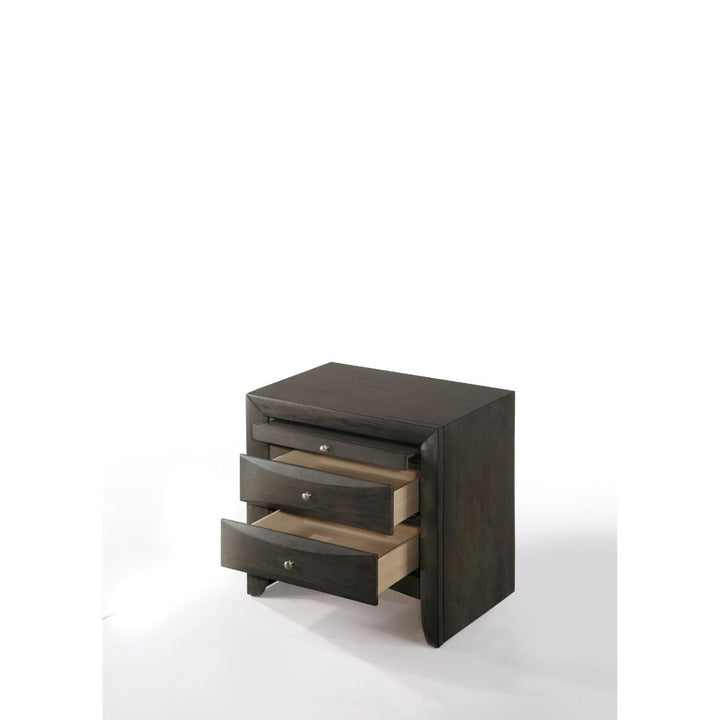 ACME Ireland Gray Oak Nightstand Model 22704 - MONAVILLA