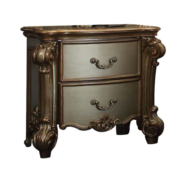 ACME Vendome Gold Patina & Bone Nightstand Model 23003 - MONAVILLA