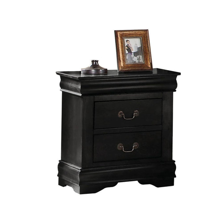 ACME Louis Philippe Black Nightstand Model 23733 - MONAVILLA