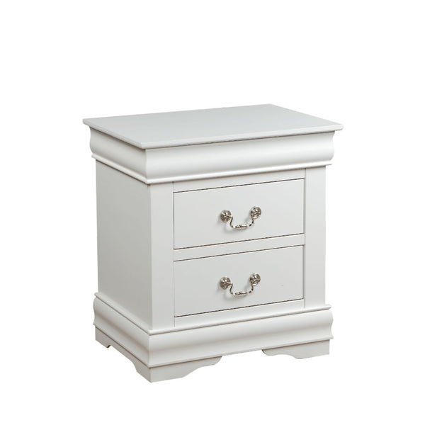 ACME Louis Philippe White Nightstand Model 23833 - MONAVILLA