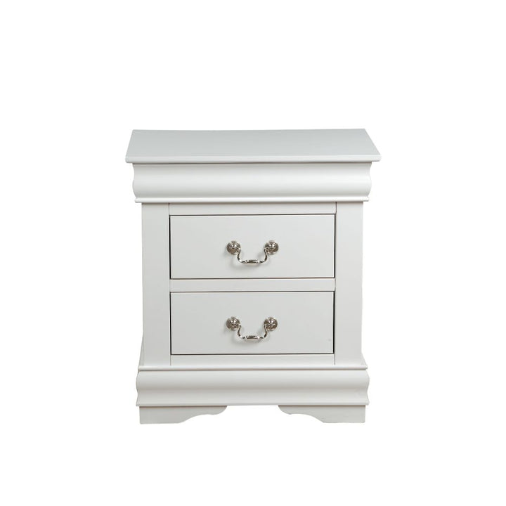 ACME Louis Philippe White Nightstand Model 23833 - MONAVILLA