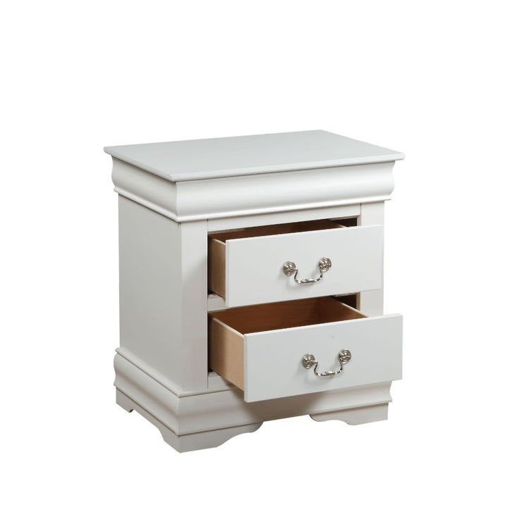 ACME Louis Philippe White Nightstand Model 23833 - MONAVILLA