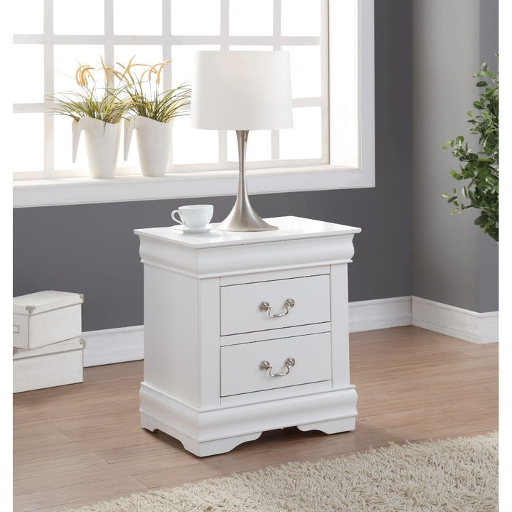 ACME Louis Philippe White Nightstand Model 23833 - MONAVILLA