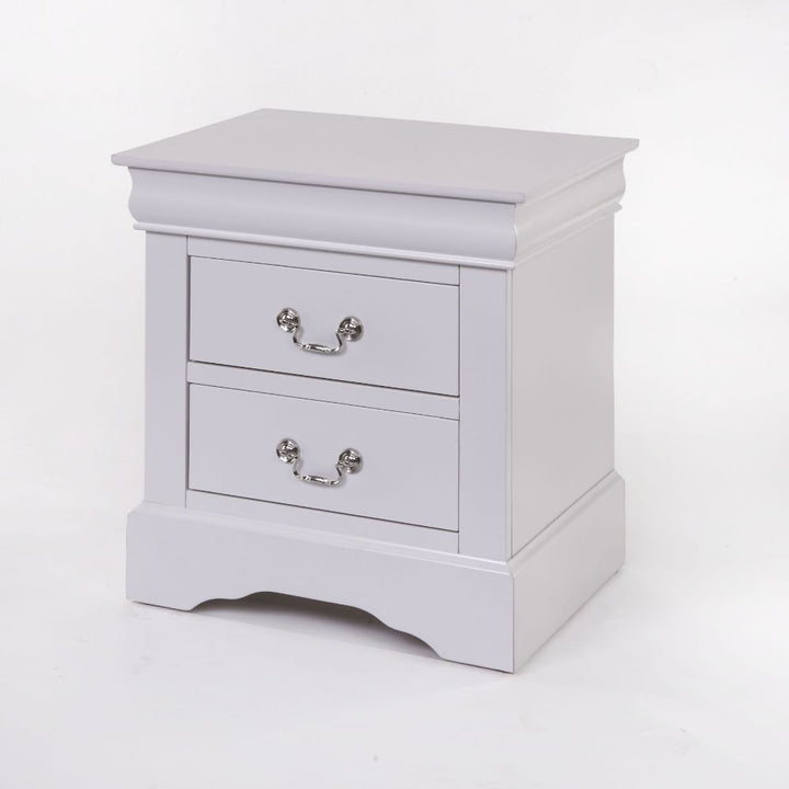 ACME Louis Philippe III White Nightstand Model 24503 - MONAVILLA