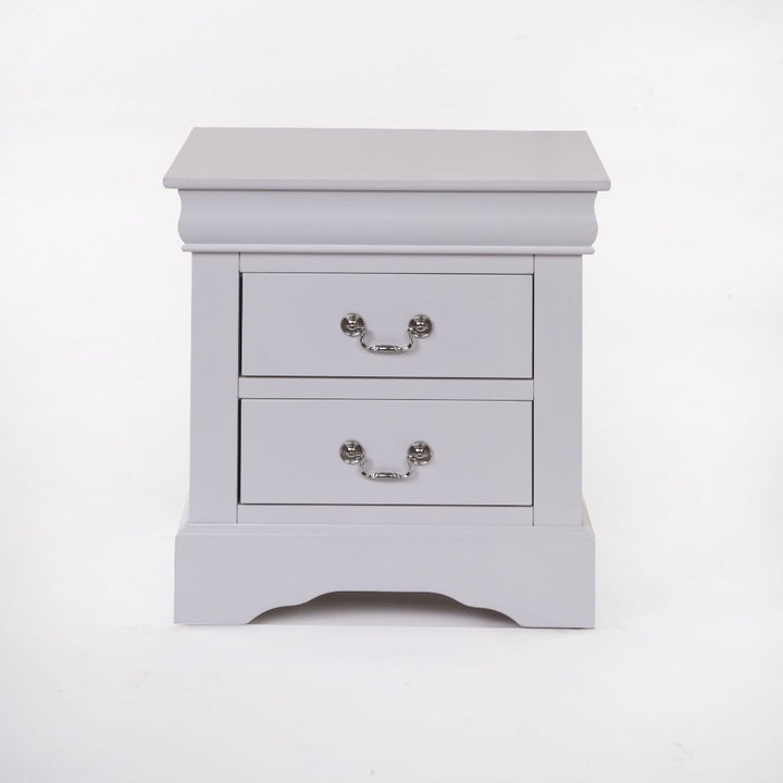 ACME Louis Philippe III White Nightstand Model 24503 - MONAVILLA