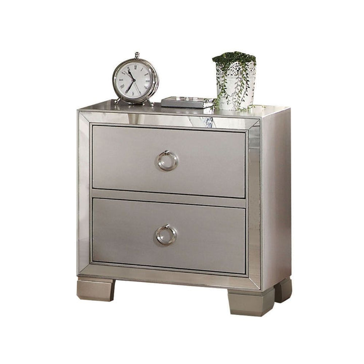 ACME Voeville II Platinum Nightstand Model 24843 - MONAVILLA