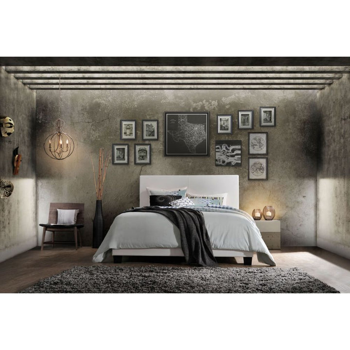 ACME Lien White PU Bed Model 25710 - MONAVILLA