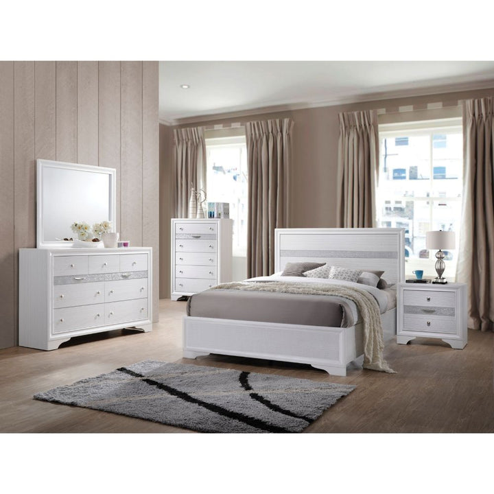 ACME Naima White Full Bed Model 25765F - MONAVILLA