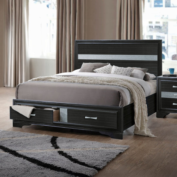 ACME Naima Black Queen Bed Model 25900Q