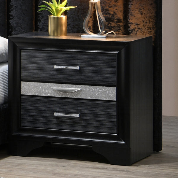 ACME Naima Black Nightstand Model 25903