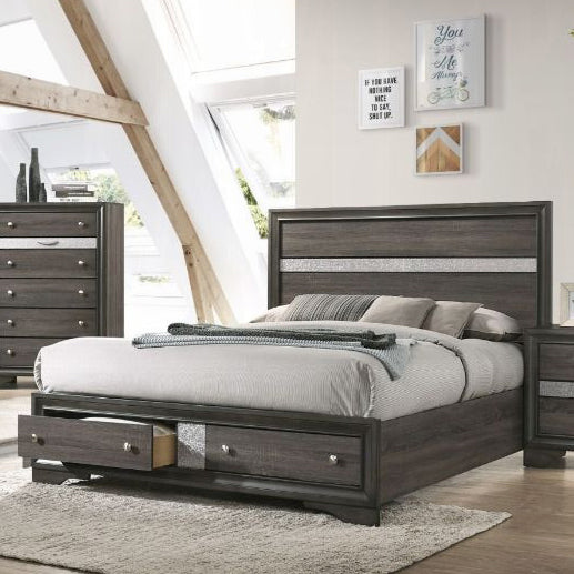 ACME Naima Gray Queen Bed Model 25970Q